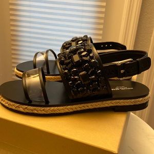 Michael Kors COLLECTION Lafayette Snakeskin Sandal size 39
